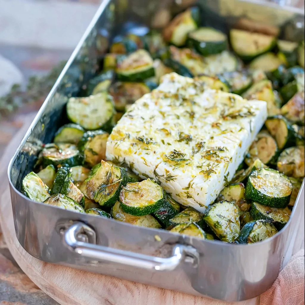 Courgettes feta au four : recette rapide et parfumée 4 Courgettes feta au four
