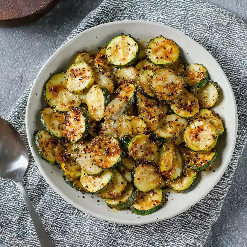 Courgettes poêlées savoureuses, faciles et dorées à la poêle 4 Courgettes poêlées