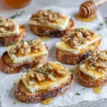 Crostini Brie Miel