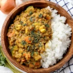 Curry de lentilles vertes