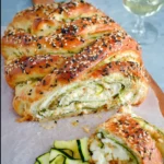 Feuilleté burrata et courgettes
