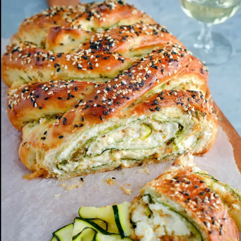 Feuilleté burrata et courgettes