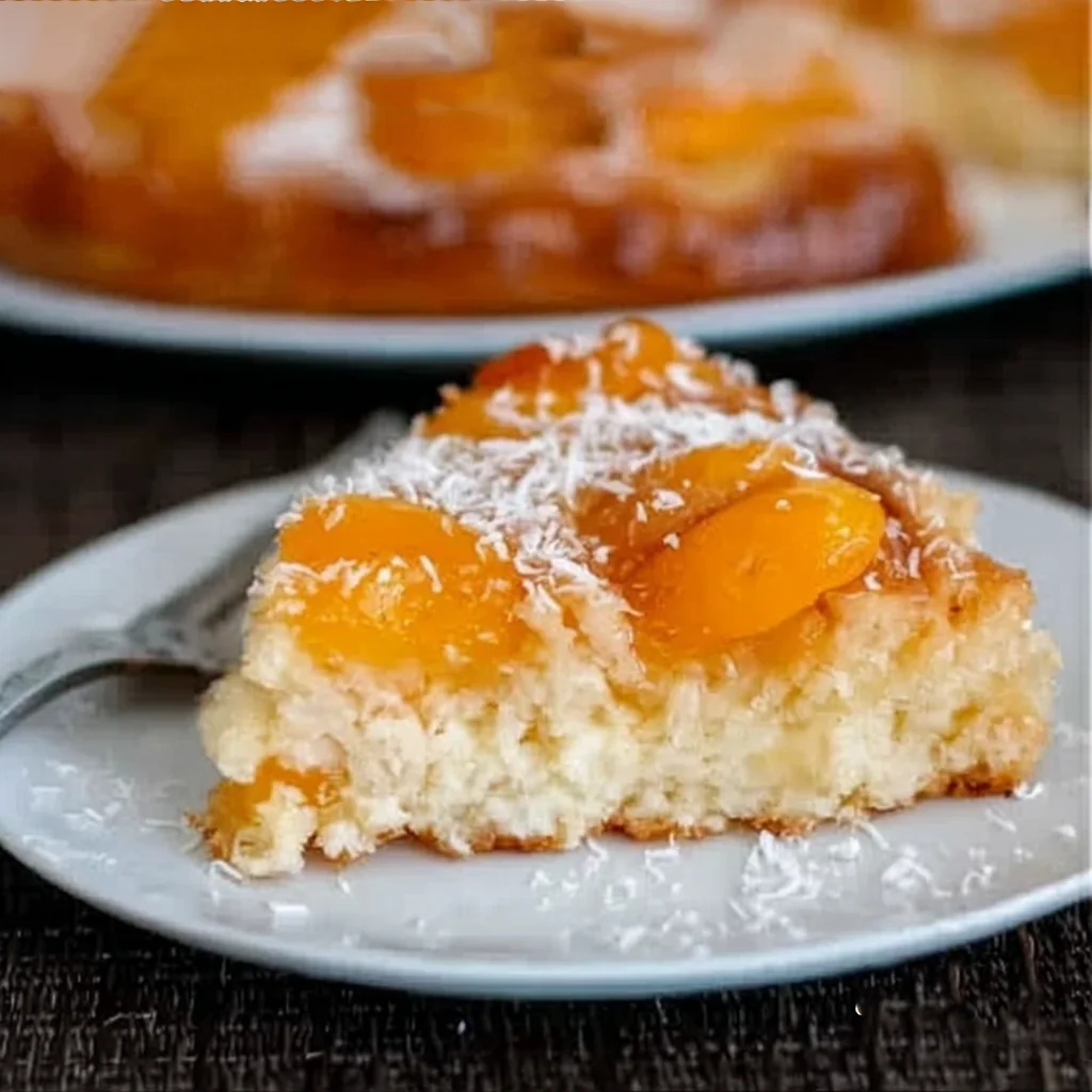 Gâteau renversé abricots