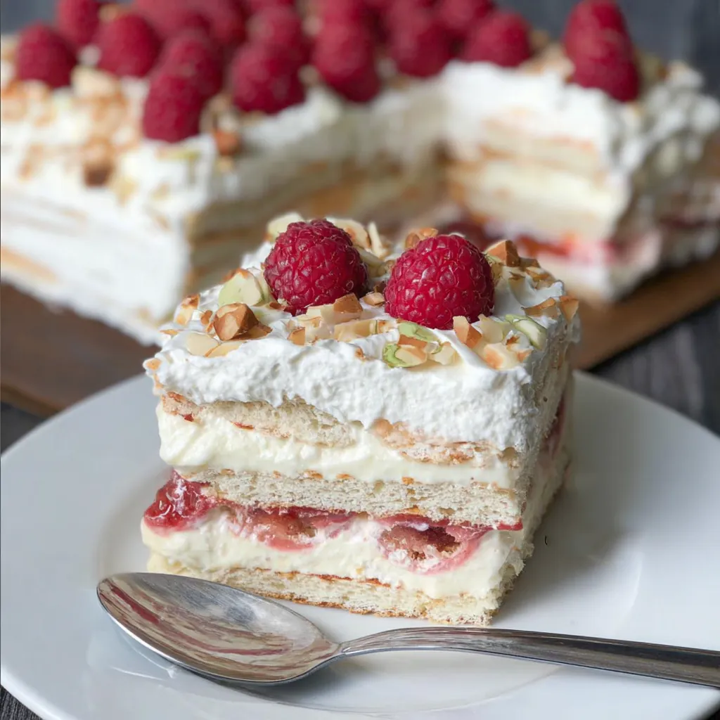 Gâteau sans cuisson framboises : le dessert frais et ultra gourmand 4 Gâteau sans cuisson framboises