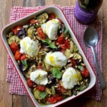 Légumes d'été au four burrata