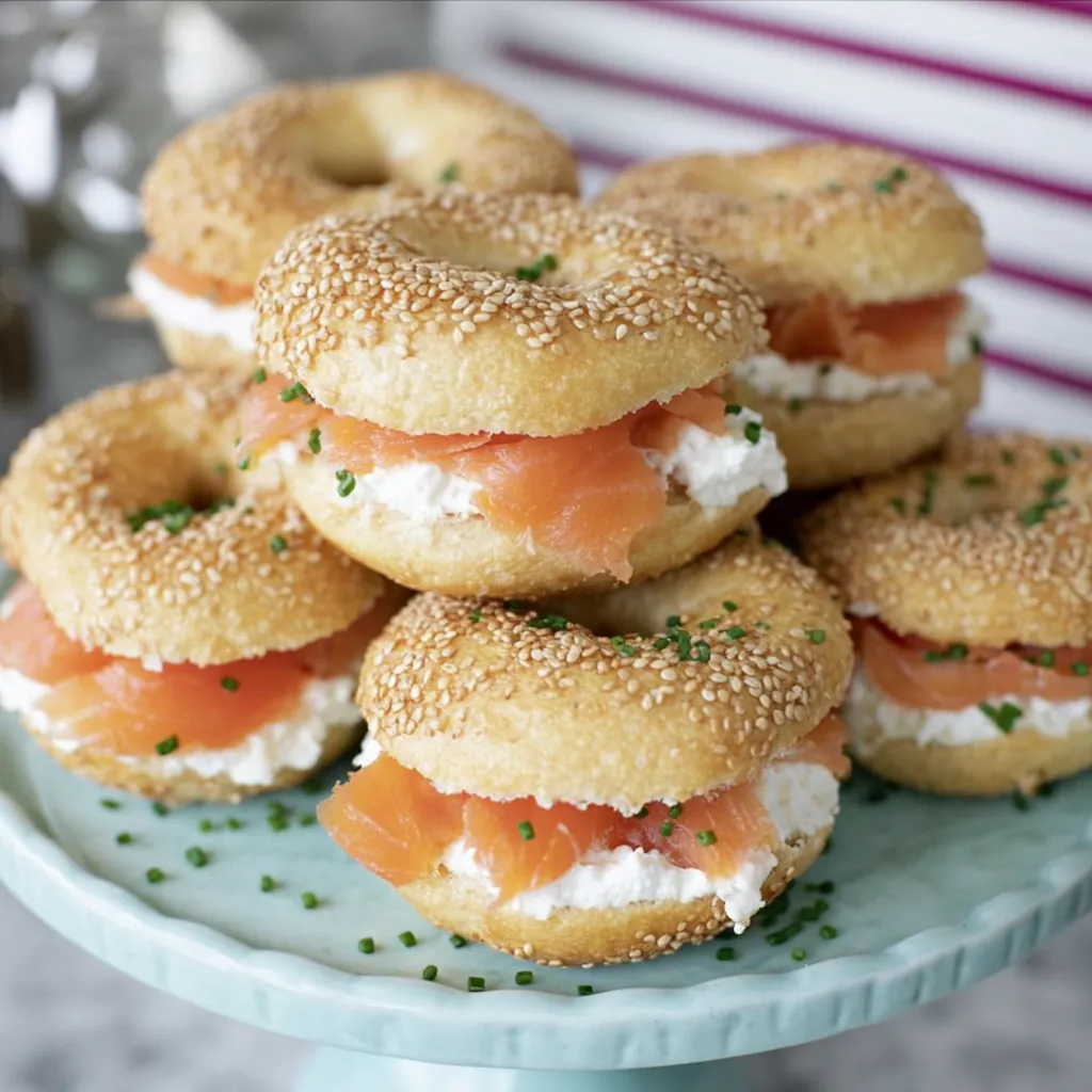 Minibagels saumon fumé