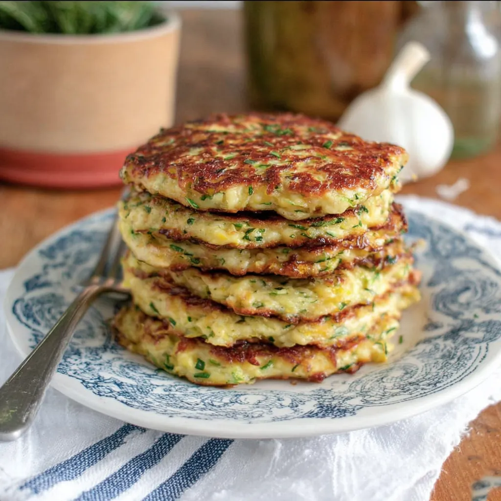 Pancakes à la courgette faciles et fondants à la mozzarella 4 Pancakes à la courgette