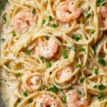 Pâtes aux crevettes
