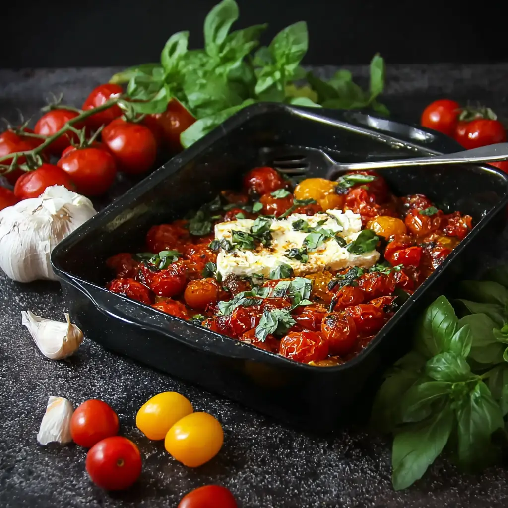 Pâtes feta tomates cerises