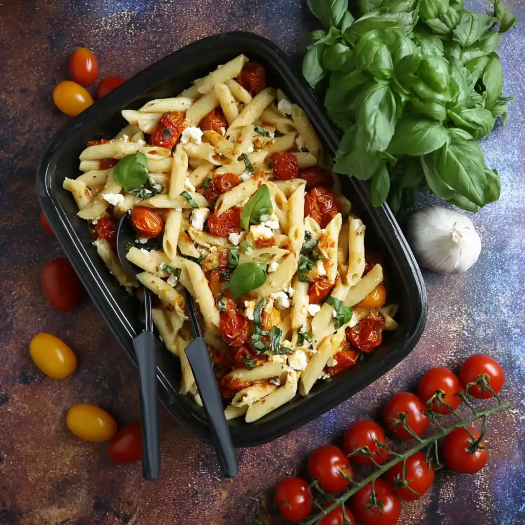 Pâtes feta tomates cerises : la recette facile et ultra savoureuse 4 Pâtes feta tomates cerises
