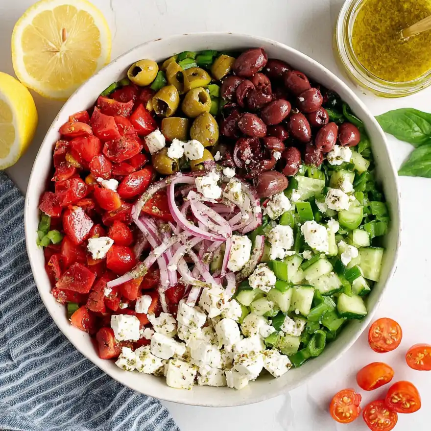 Salade Grecque Originale : La Recette Authentique Horiatiki Salata 4 Salade Grecque