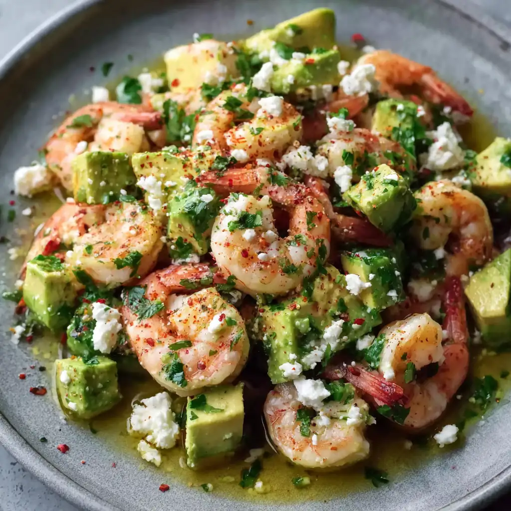 Salade crevettes avocat