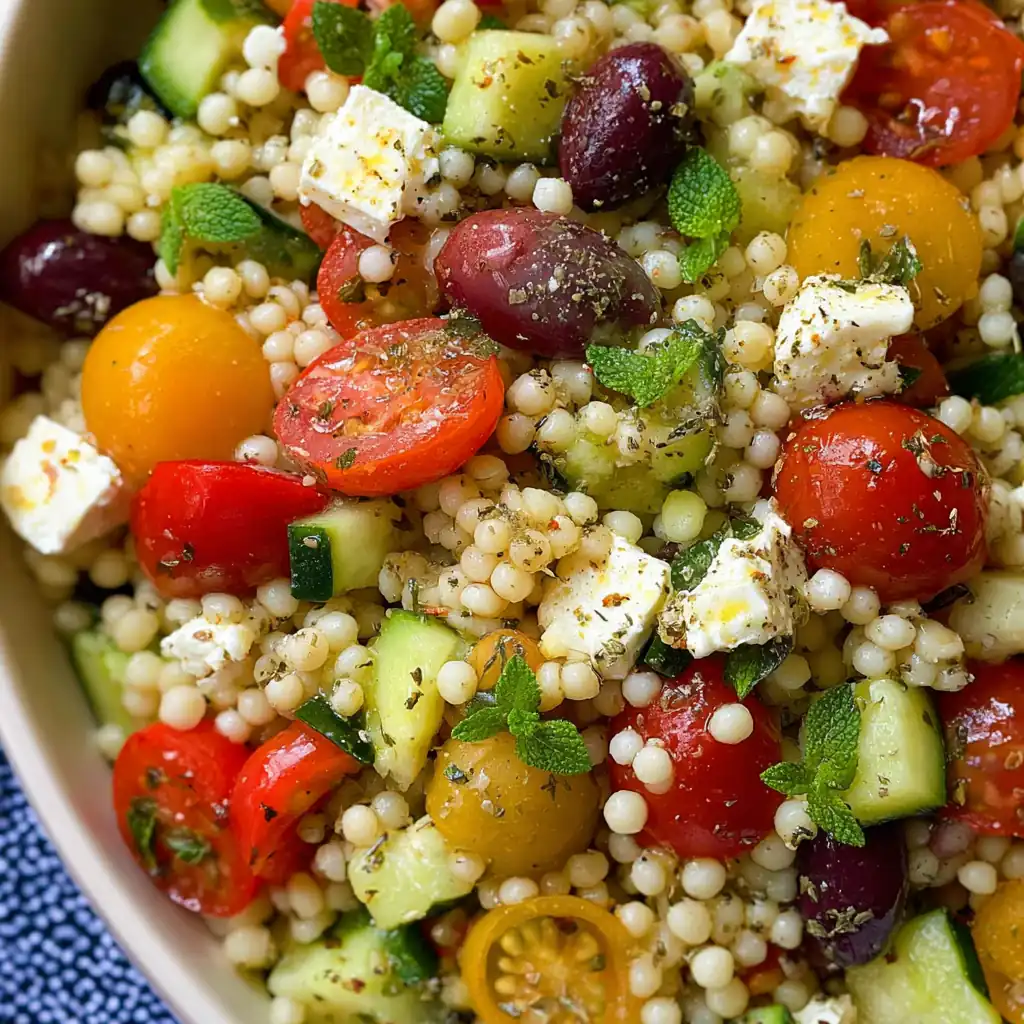 Salade de couscous perlé fraîche et savoureuse 4 Salade de couscous perlé
