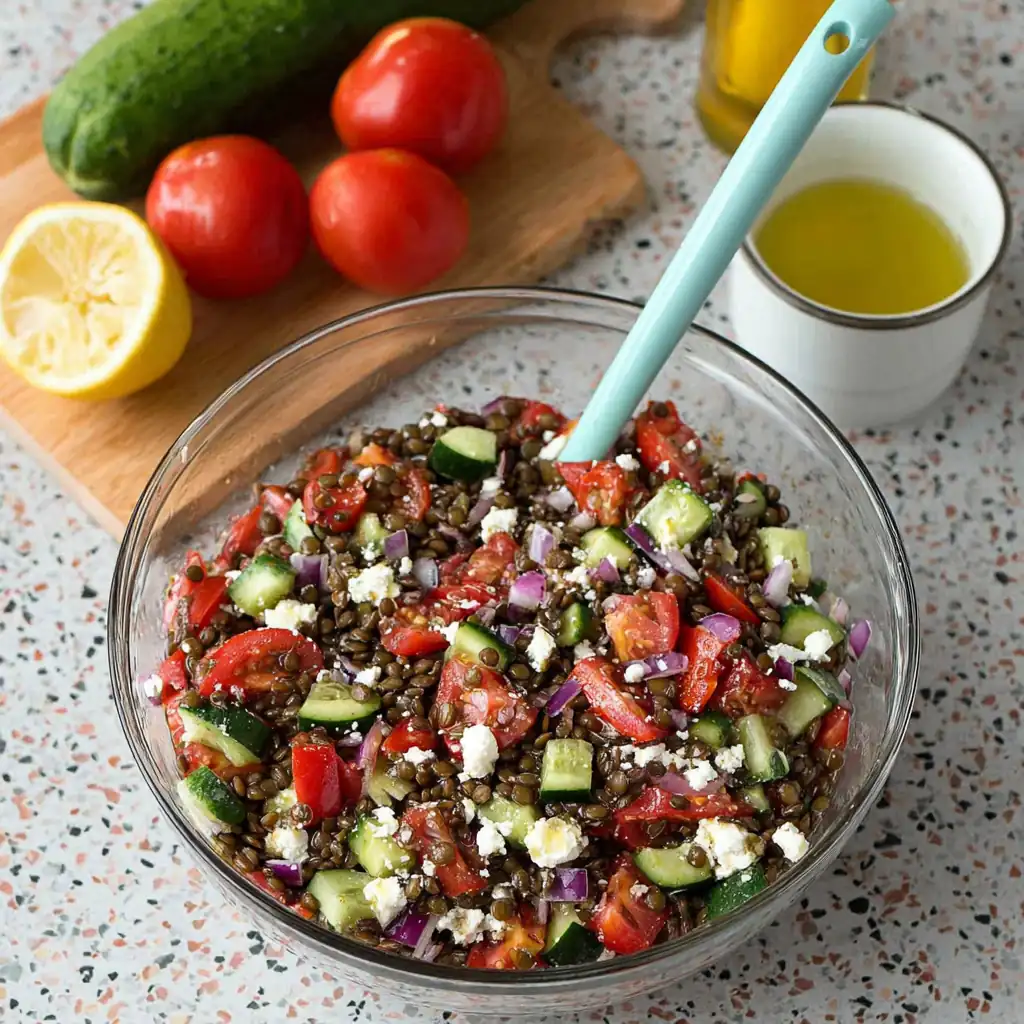 Salade de lentilles