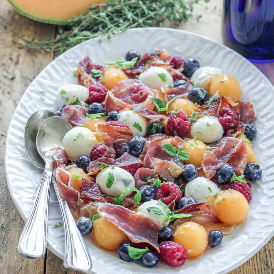Salade melon bresaola