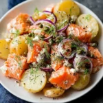 Salade pommes de terre saumon