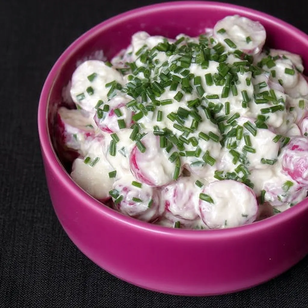 Salade radis chèvre frais