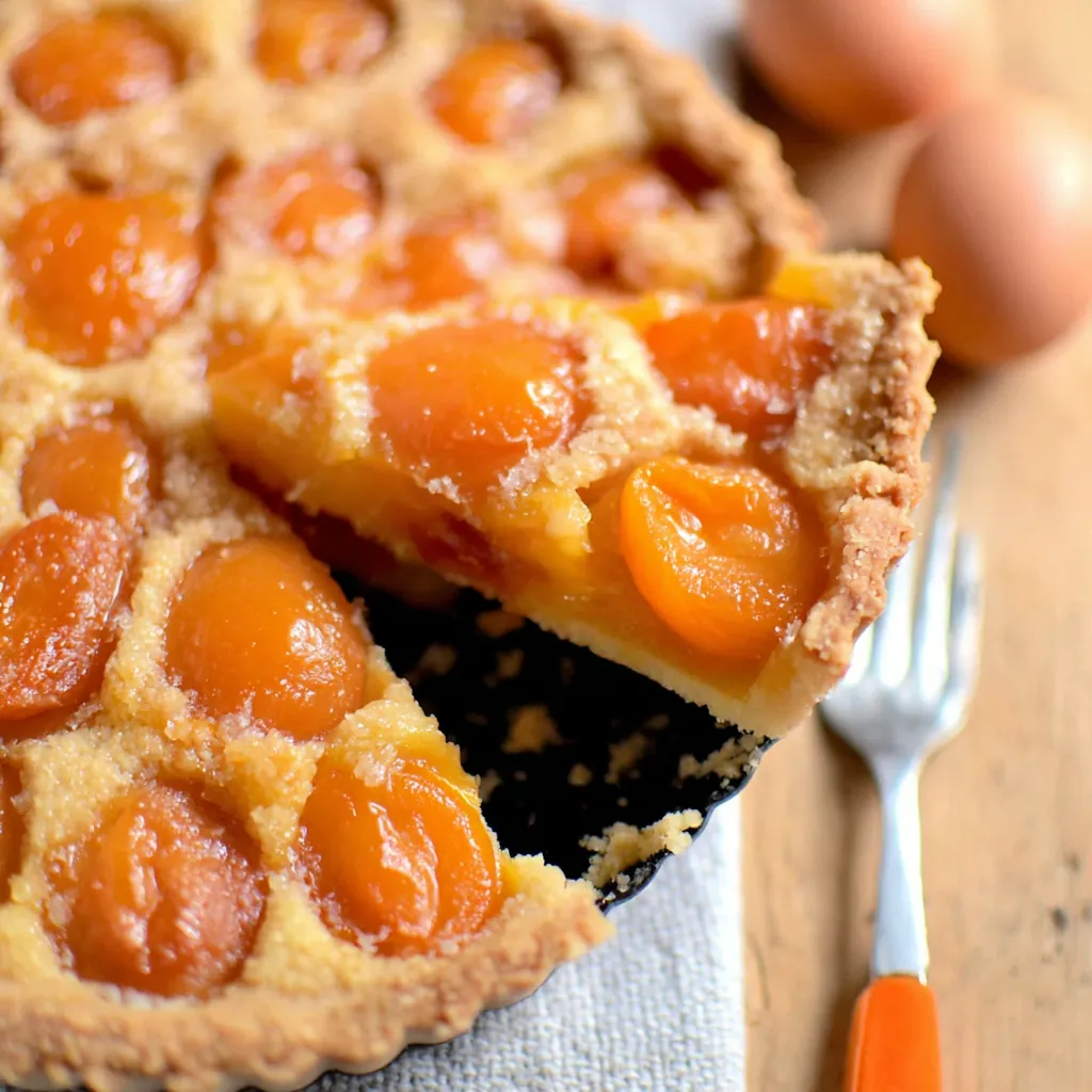Tarte abricots crème amande