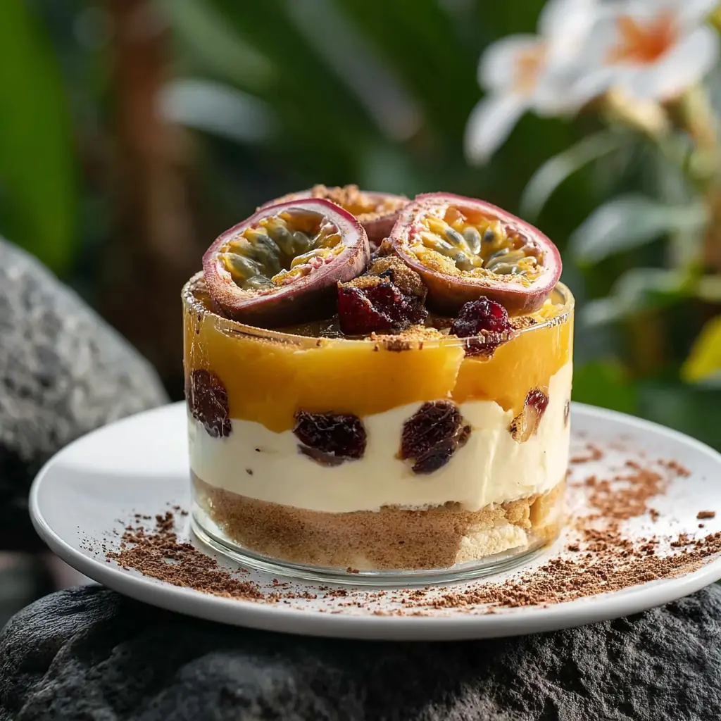 Tiramisu mangue passion : le dessert exotique frais et crémeux 4 Tiramisu mangue passion