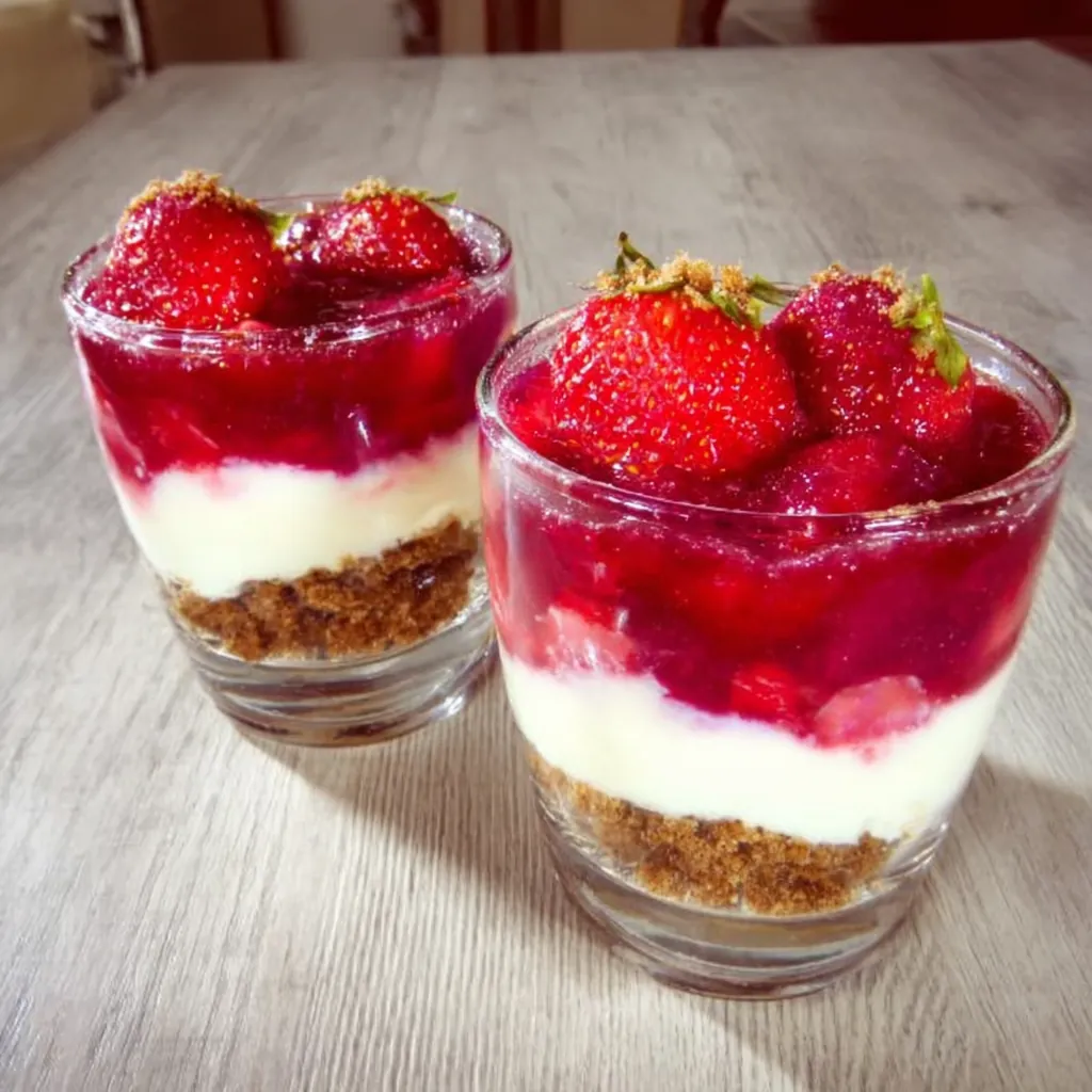 Verrine fraises spéculoos