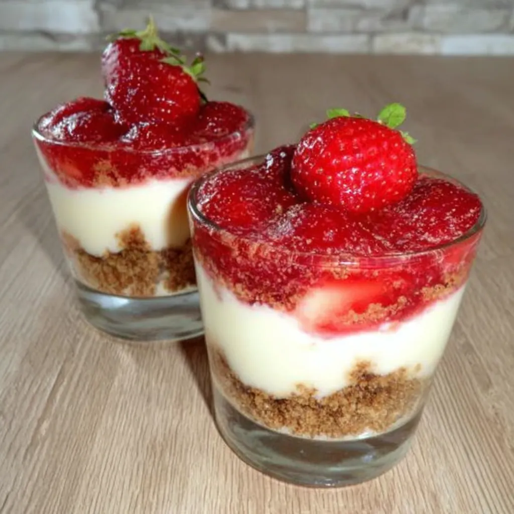 Verrine fraises spéculoos