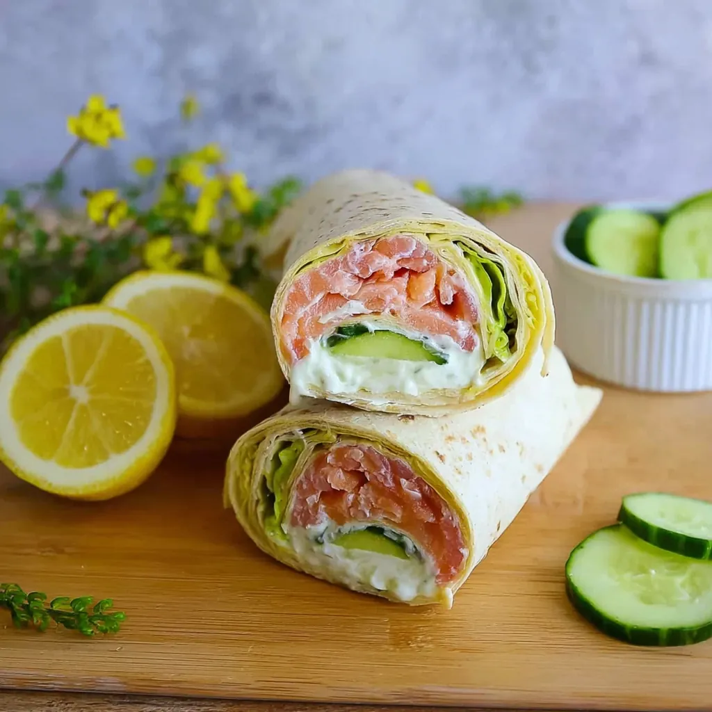 Wraps au saumon fumé