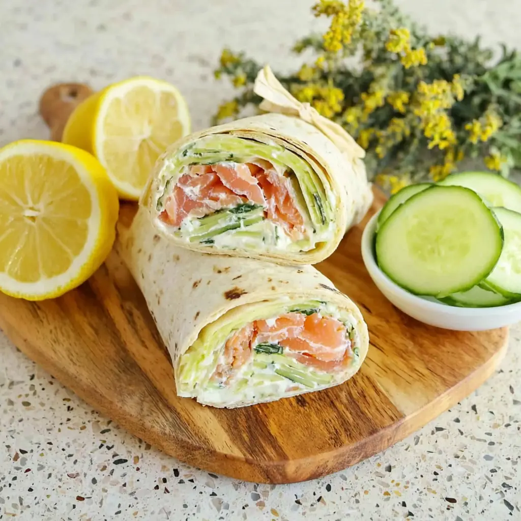 Wraps au saumon fumé