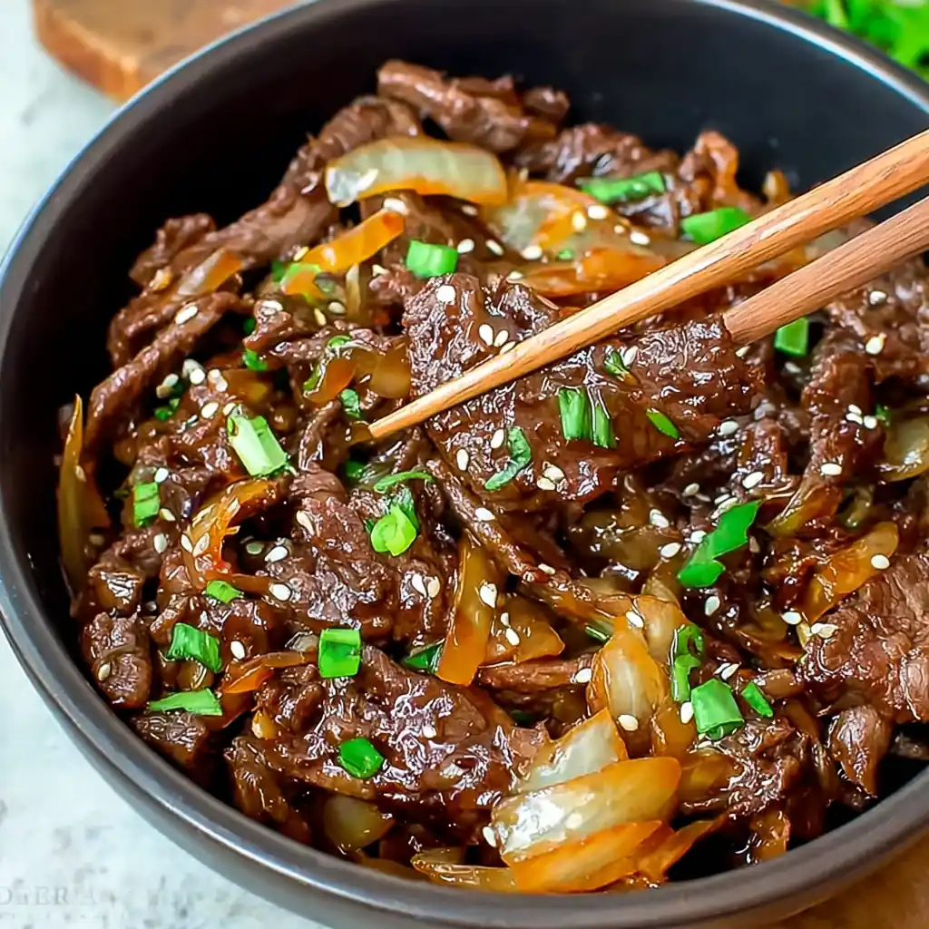 Bœuf sauté oignons