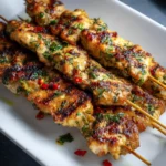 Brochettes poulet thaï coco