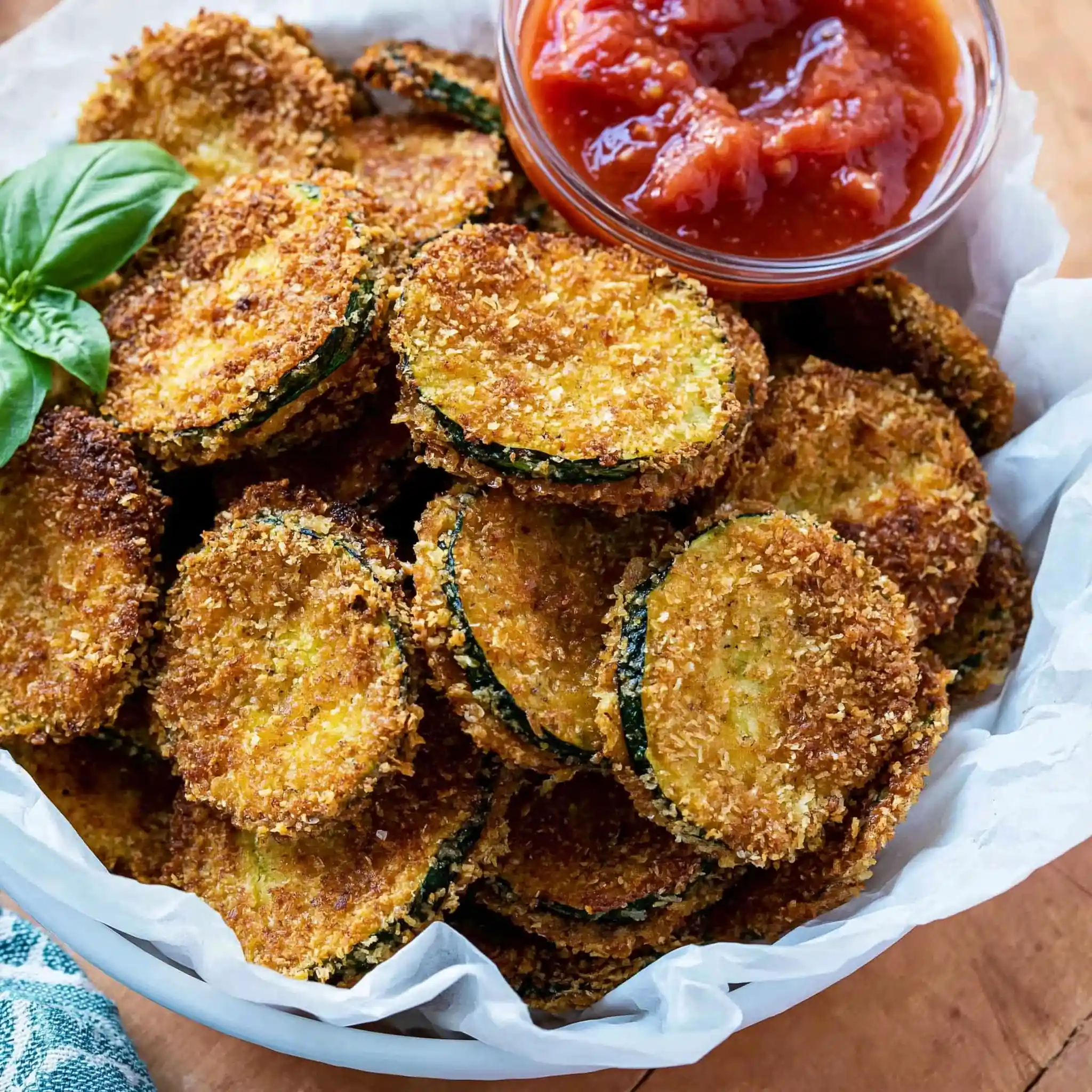 Chips de courgettes maison