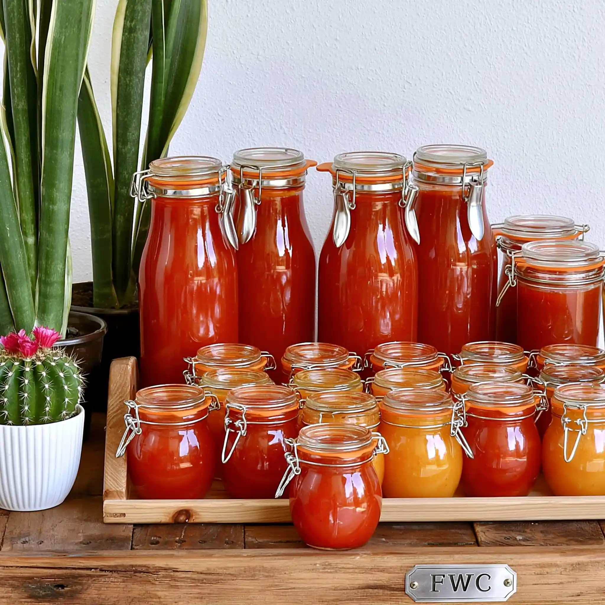 Conserves de sauce tomate