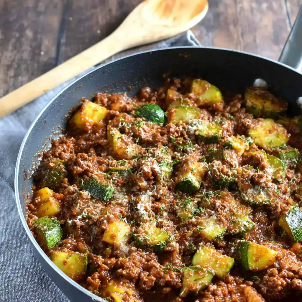 Courgettes Bolognaise