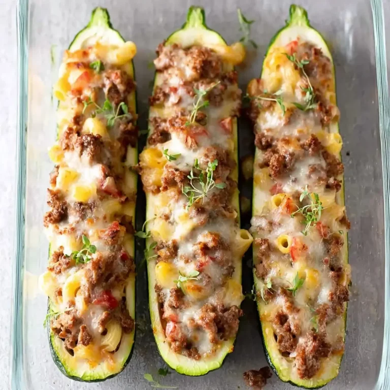 Courgettes farcies à la viande