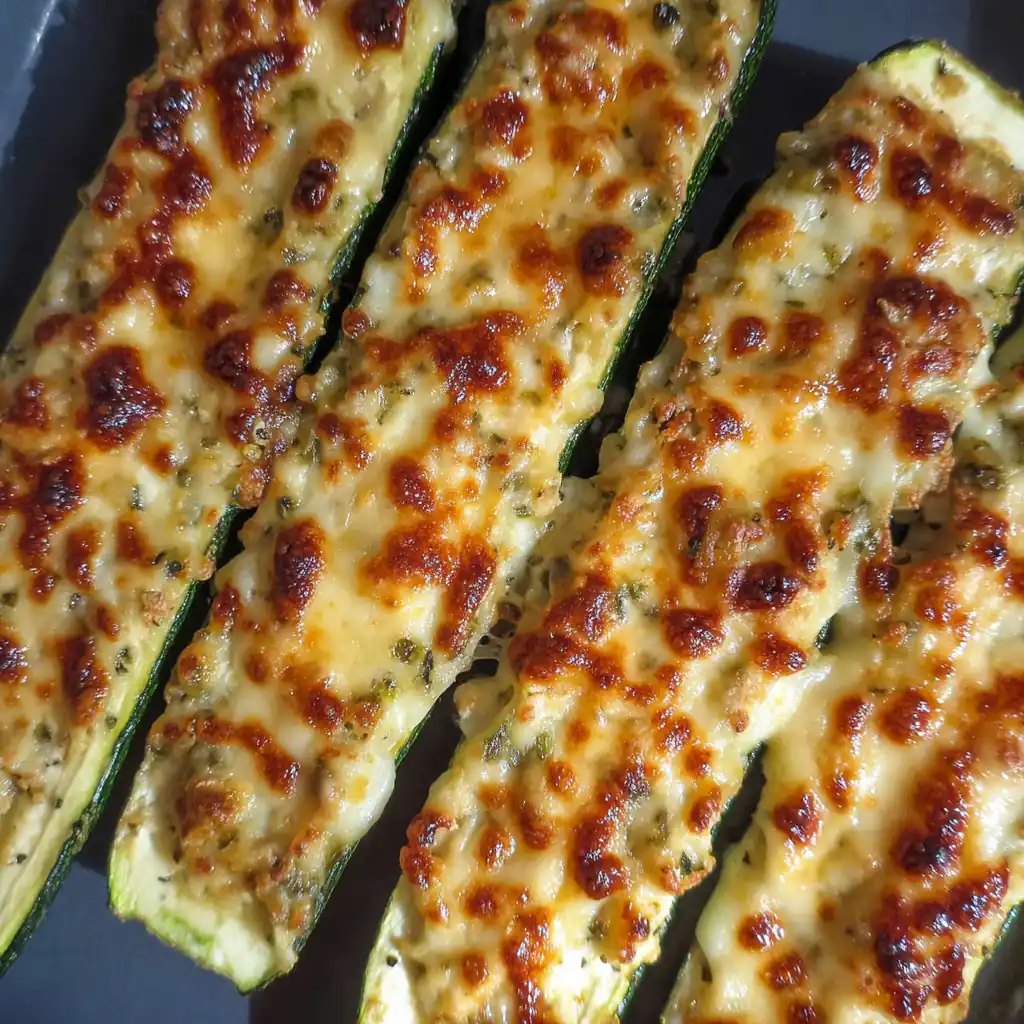 Courgettes farcies au chèvre