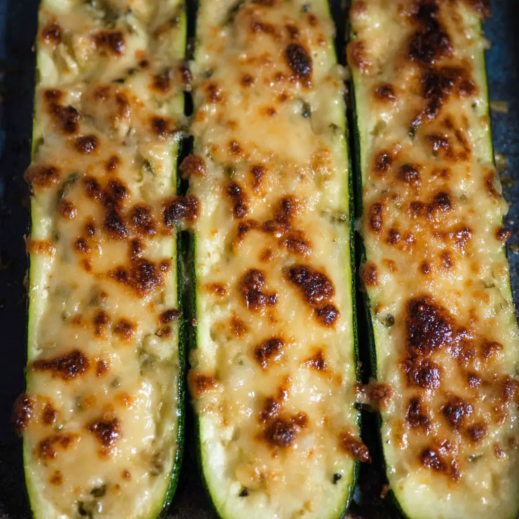 Courgettes farcies au chèvre