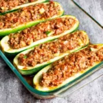 Courgettes farcies au thon