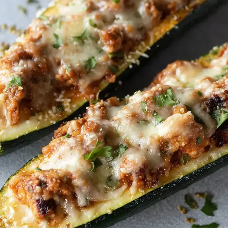 Courgettes farcies thon riz
