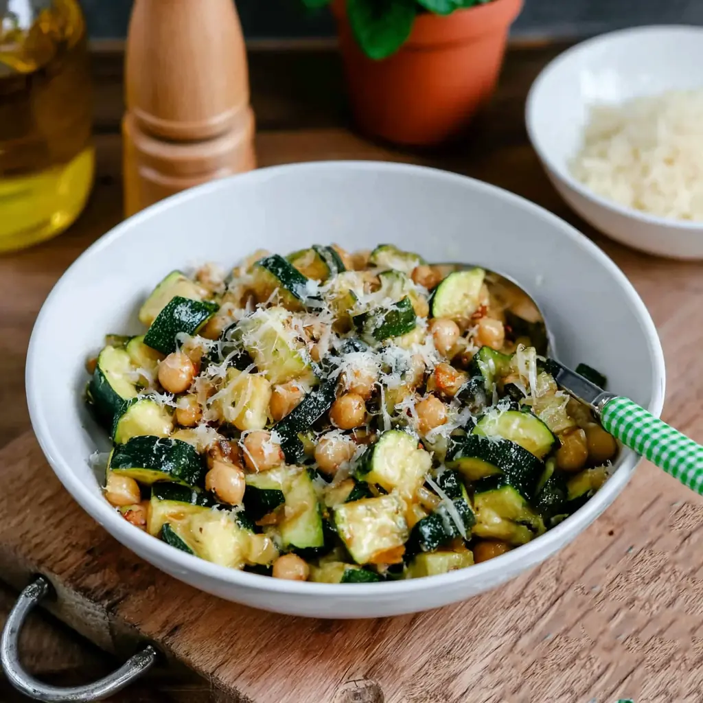 Courgettes sautées ail