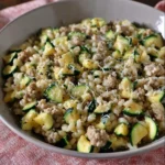 Crozets courgettes curry