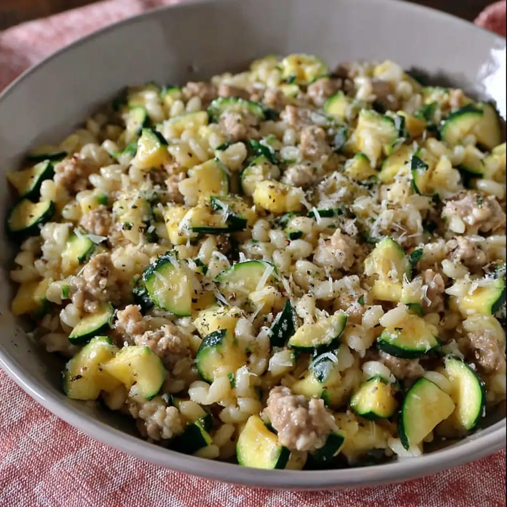 Crozets courgettes curry