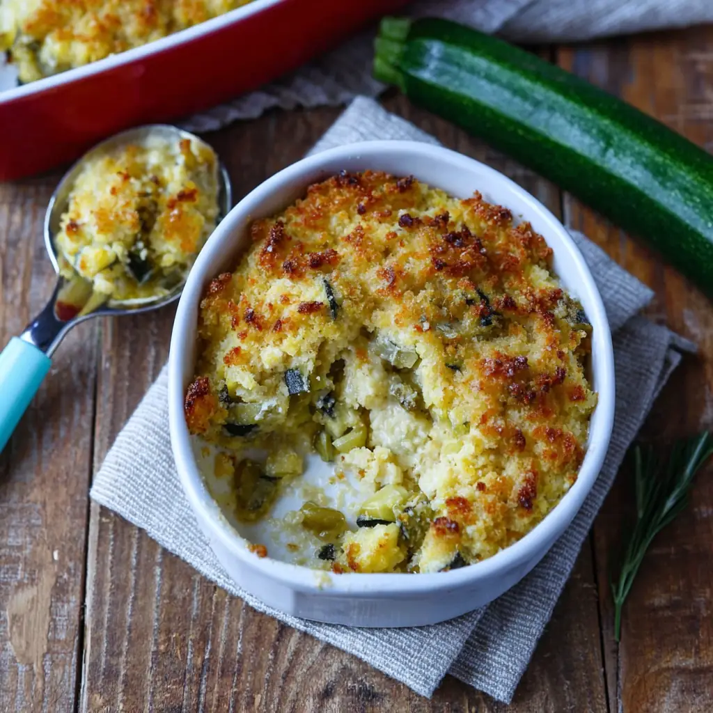 Crumble courgettes chèvre
