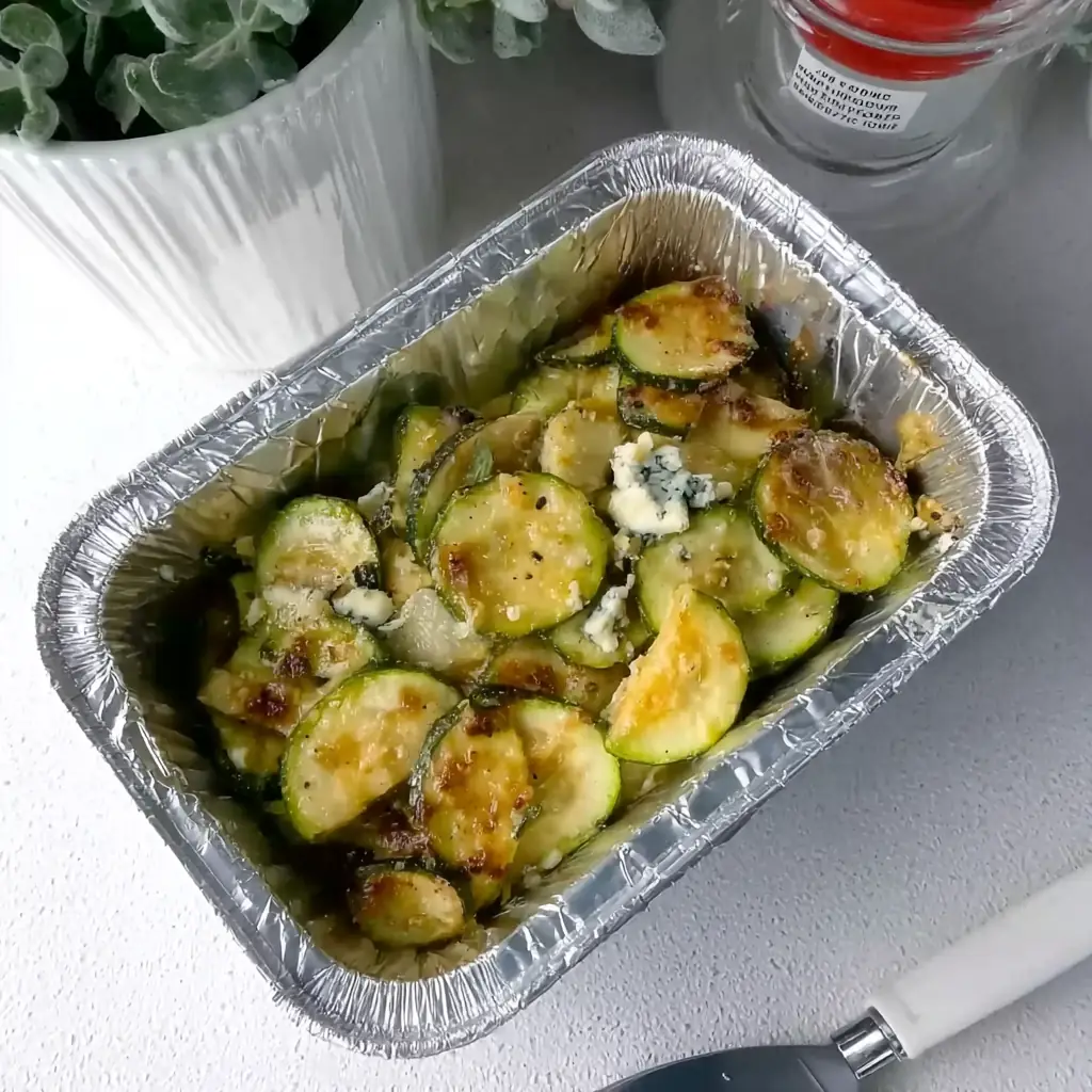 Flan courgette roquefort