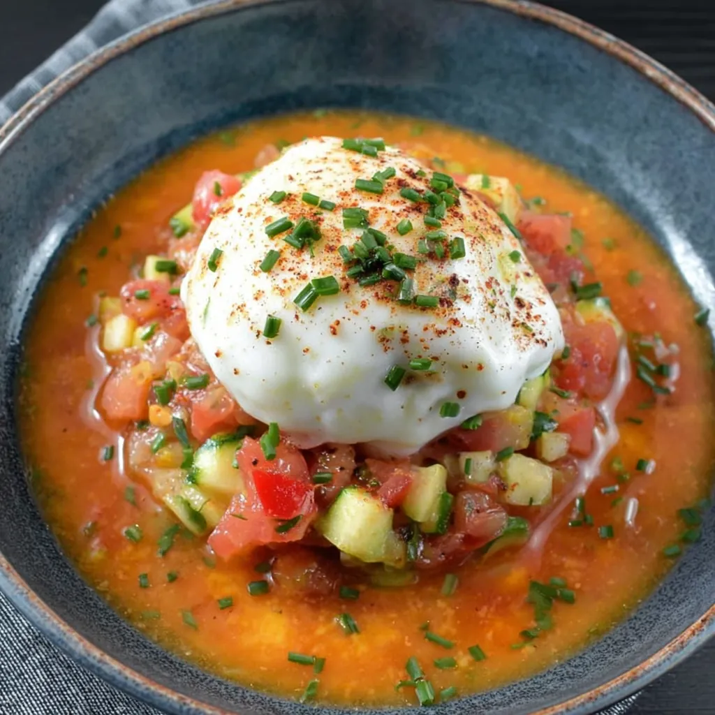 Gaspacho mirepoix de légumes d'été