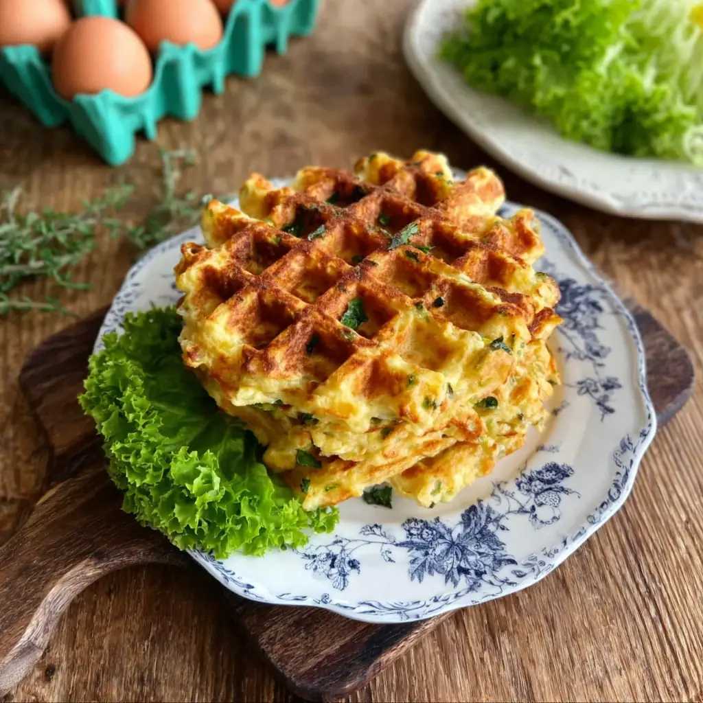 Gaufres salées courgette