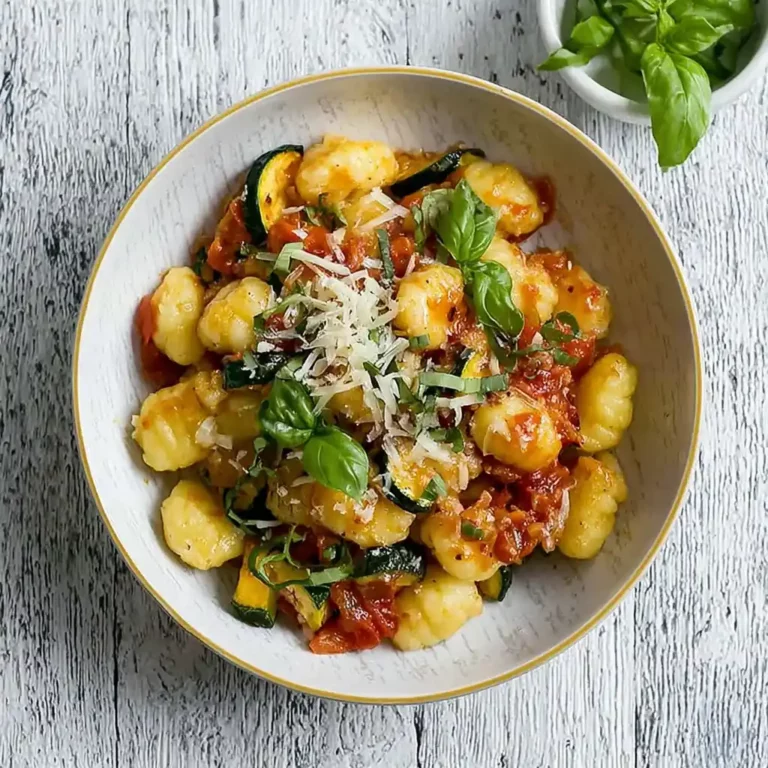 Gnocchis tomates fraîches