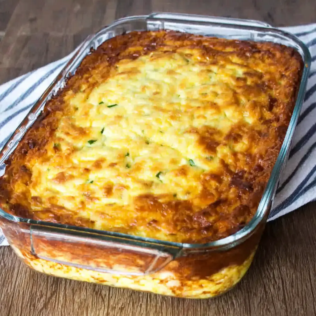Gratin courgettes riz