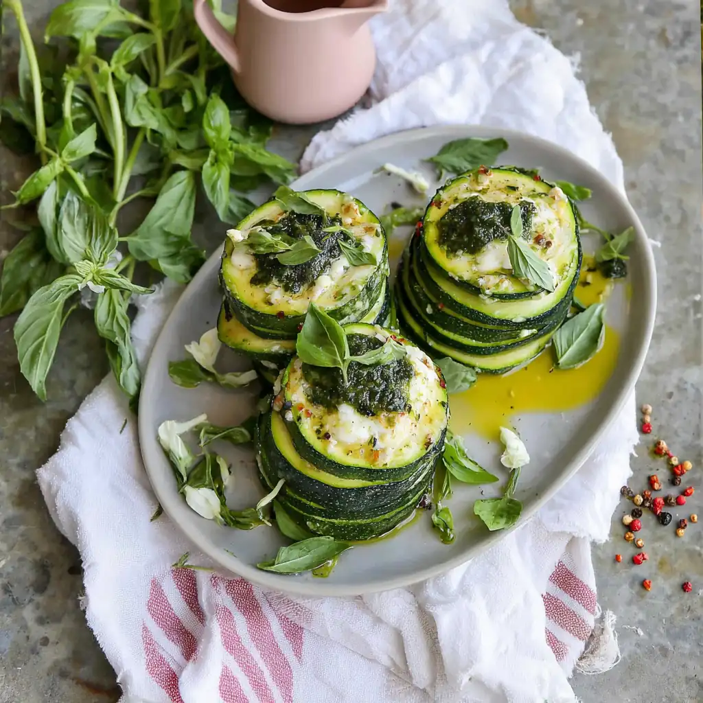 Millefeuille de courgettes crues
