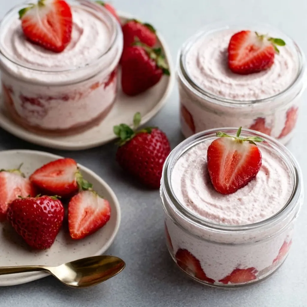 Mousse de fraise