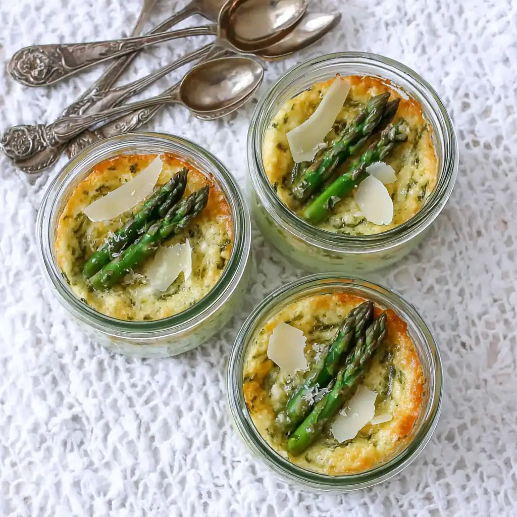 Petits flans aux asperges