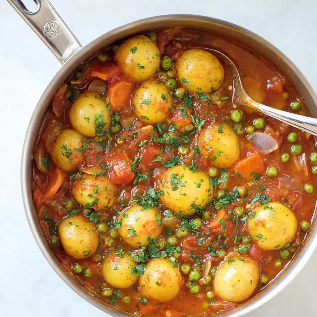 Petits pois carottes pommes de terre